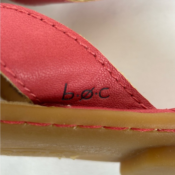 Born of Concept Sandals Low Heel Thong Flip Flop Slides Flower Pink Size 6 - Picture 7 of 12